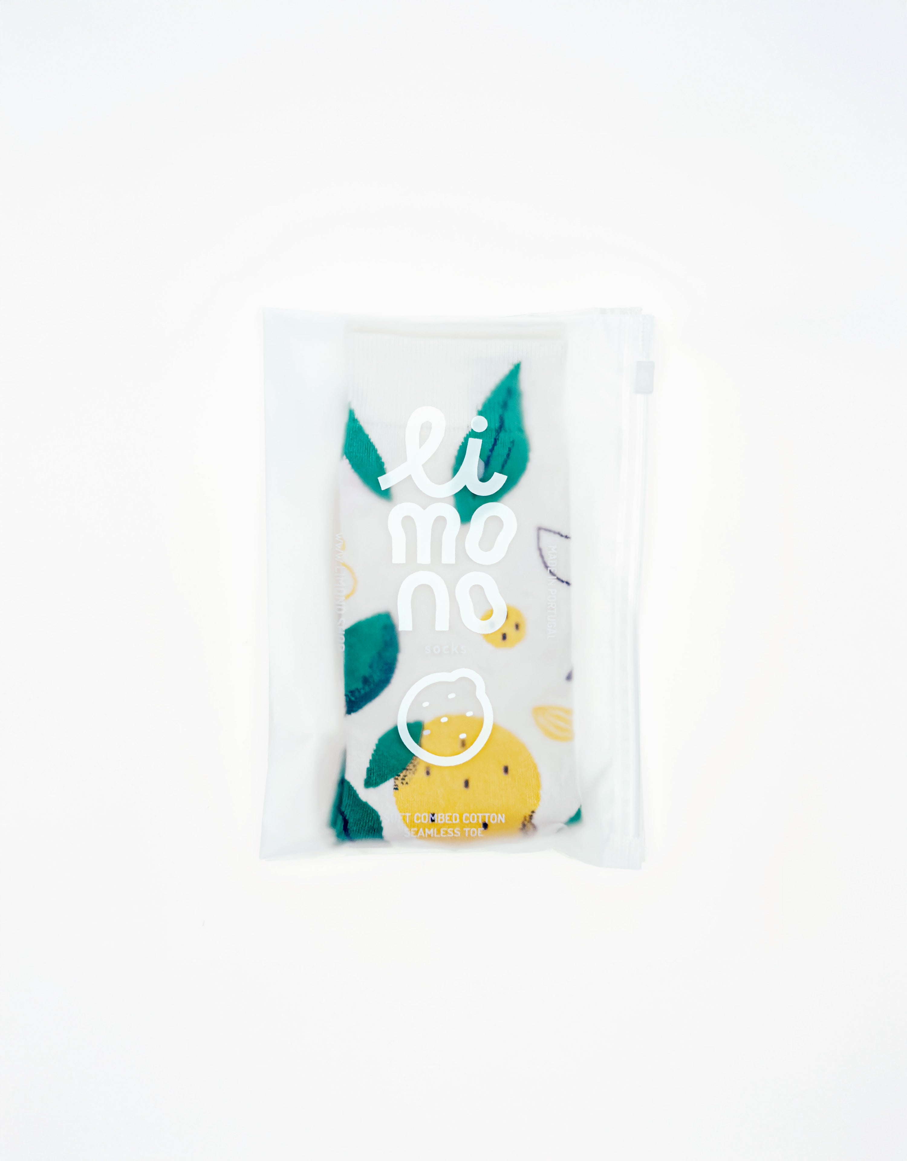 Limono Socks Lemonheads collection. Illustrated socks on trend made in Portugal. Organic combed cotton