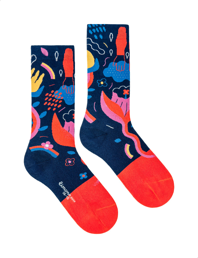 Limono Socks Rain Clouds collection