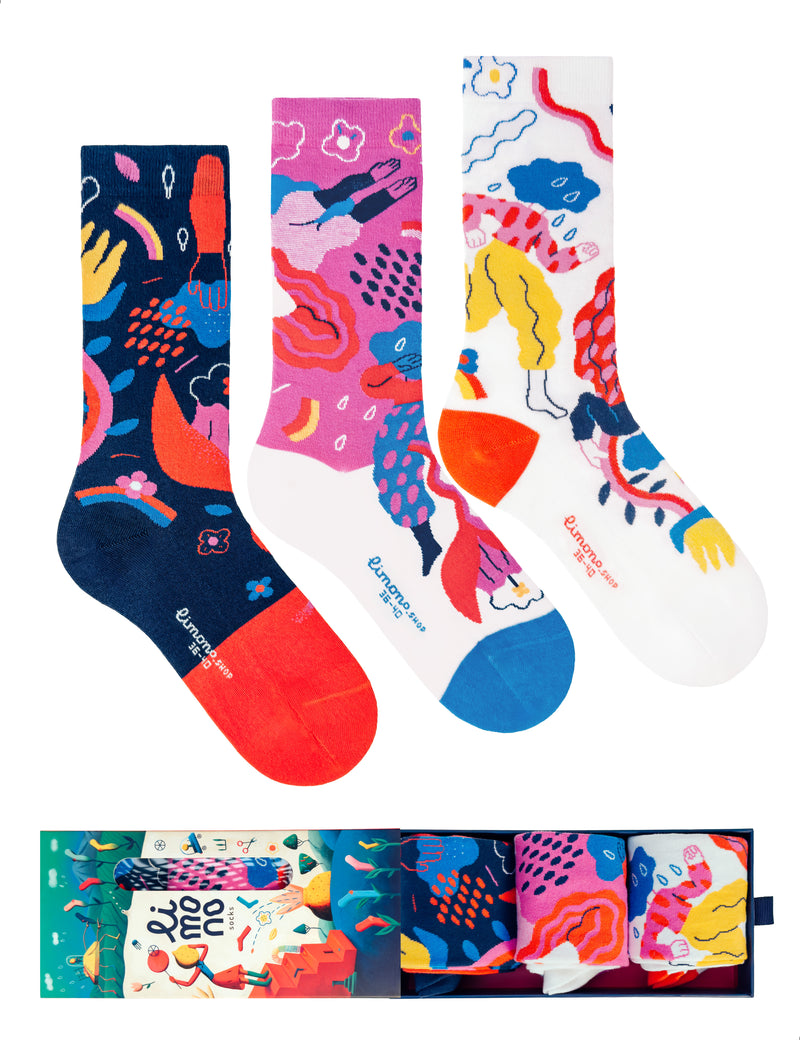 Limono Socks Rain Clouds collection