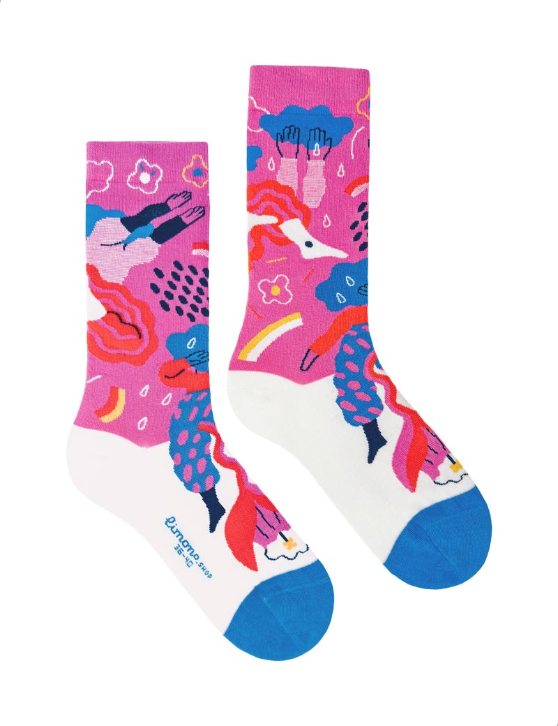 Limono Socks Rain Clouds collection