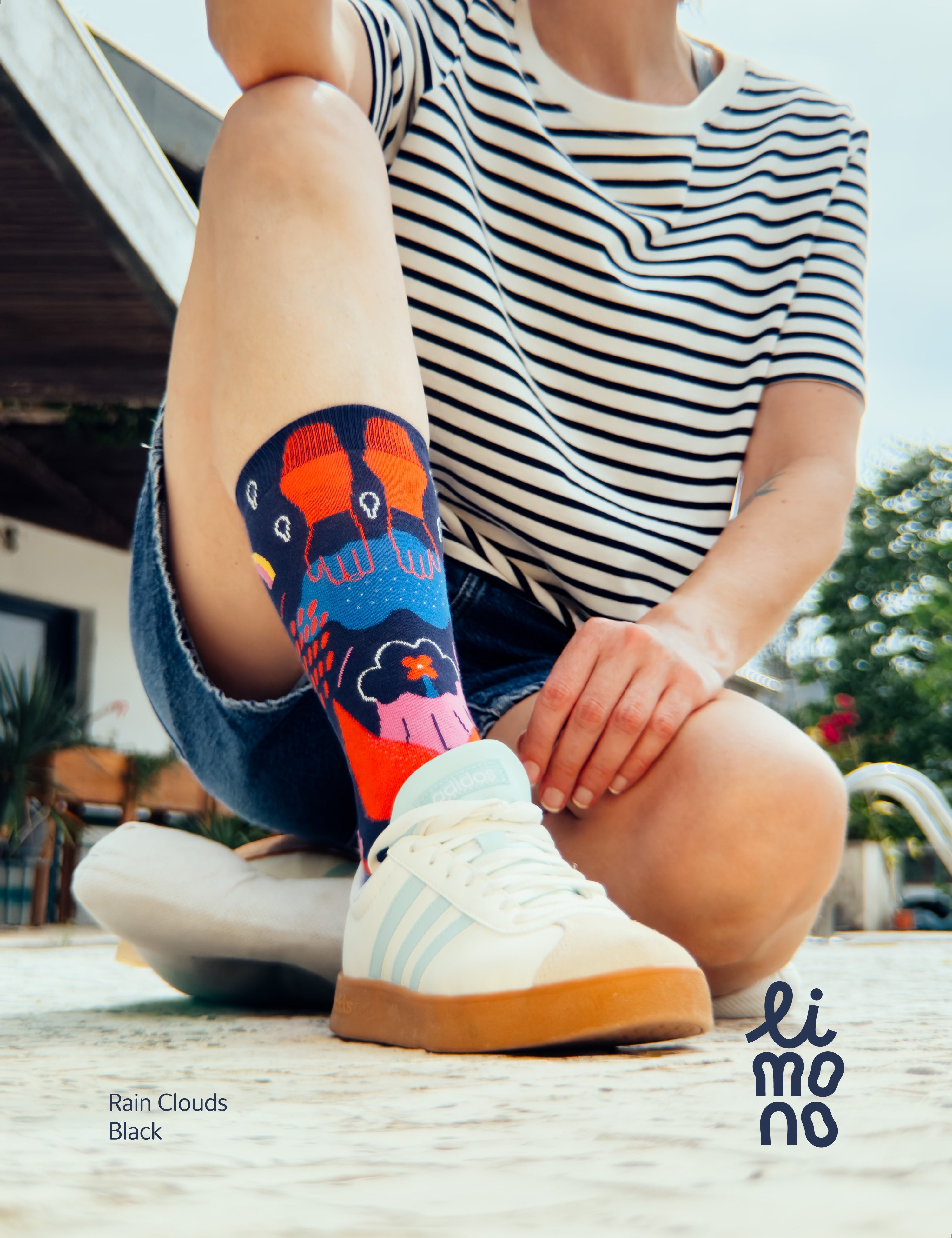 Limono Socks Rain Clouds collection